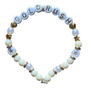 Taylor Swift Handmade Friendship Beaded Bracelet
“Gold Rush”
